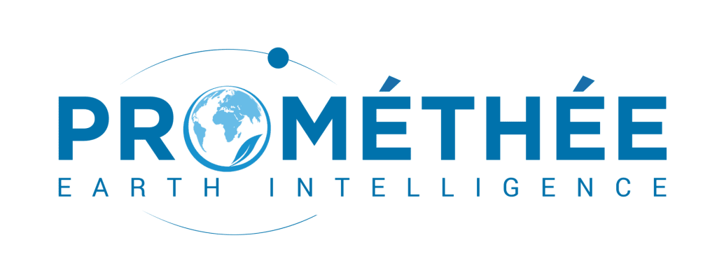 LOGO PROMETHEE EARTH INTELLIGENCE BLEU